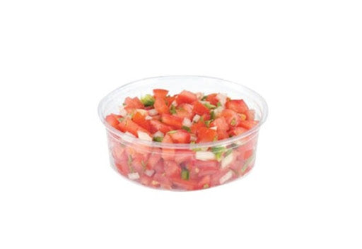 8oz PLASTIC DELI CONTAINER CLEAR- MEDIUM WEIGHT -WOODY'S - 10X50PCS - 500CT #246