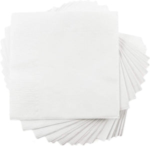 8.25"X6.5" PAPER NAPKINS-- WHITE - V- FOLD -2 PLY - PRO BRANDS- 24 X 250PCS- 6000CT #258