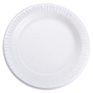 6" 1 COMP  SMALL - FOAM LUNCH PLATES-WHITE-TERMO - 40X25PCS 1000CT #104