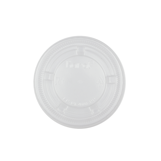 3.25OZ/4OZ/5.5OZ CLEAR PLASTIC SAUCE / SOUFFLE LID VENTILATED-WOODYS