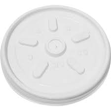 8oz PLASTIC FOAM CUP LID - WHITE - PLASTIFAR - PL8J- (10 X 100pcs) - 1000CT #916