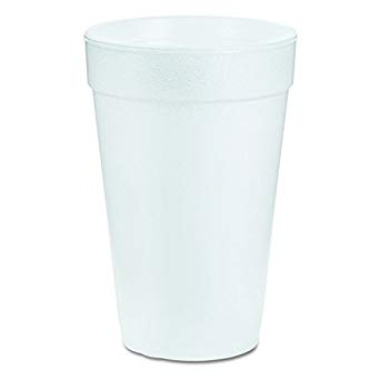 14OZ WHITE FOAM CUP-DART 14J16