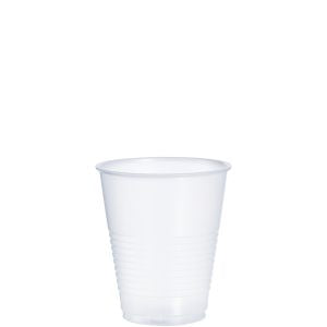 12oz PLASTIC RIBBED COLD CUP - TRANS- DART - Y12S- (20 X50pcs) 1000CT - #817