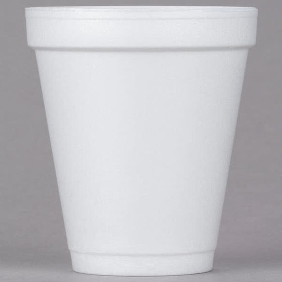 6oz FOAM CUPS WHITE - 6J6- (40X 25pcs) -1000CT (#058)