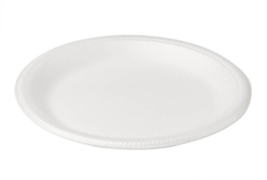 9" WHITE FOAM LUNCH PLATES SUNNY