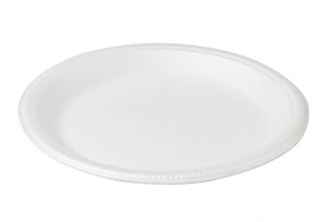 9" FOAM LUNCH PLATES  WHITE  SUNNY  20*25 PCS - 500CT  #522-SUN